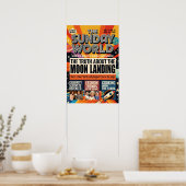 Poster Atterrissage sur la Lune, 1969, (Cuisine)