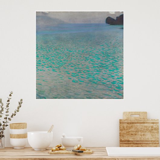 Poster Attersee Gustav Klimt (Cuisine)