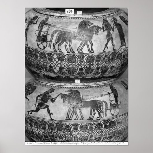 Poster Attic black-figure dinos (Devant)