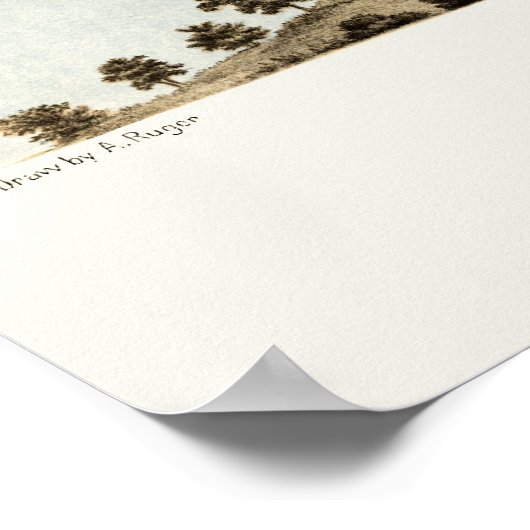 Poster Attique, IN Panoramic Map - 1869 (Coin)