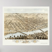 Poster Attique, IN Panoramic Map - 1869 (Devant)