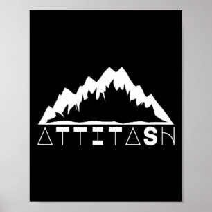 Poster Attitash Ski Et Sport D'Hiver De Montagne