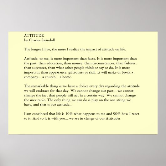 Poster Attitude (Devant)