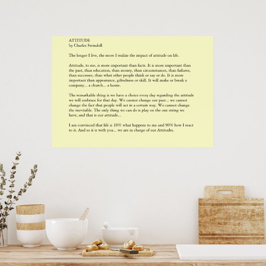 Poster Attitude (Cuisine)