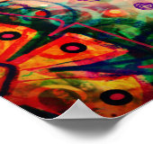 Poster Attitude amusante et Citation d'effort Inspiribili (Coin)