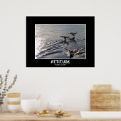 Poster ATTITUDE DE Canard sauvage Motivation Nature Photo (Cuisine)