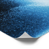 Poster Attitude de la fontaine d'eau bleue Citation inspi (Coin)