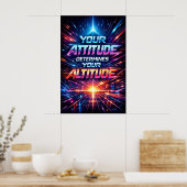 Poster Attitude détermine l'altitude - Art de typographie (Cuisine)