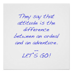 Poster Attitude - différence entre Ordeal et Adventure