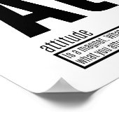 Poster Attitude - Éléments fondamentaux du succès (Coin)