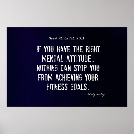 Poster Attitude et aptitude physique #4 ! (Devant)