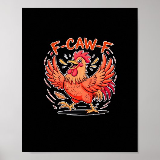 Poster Attitude F-Caw-F Style Classique Rétro (Devant)