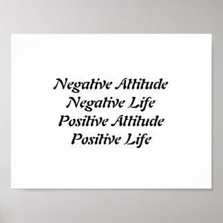 Poster Attitude positive