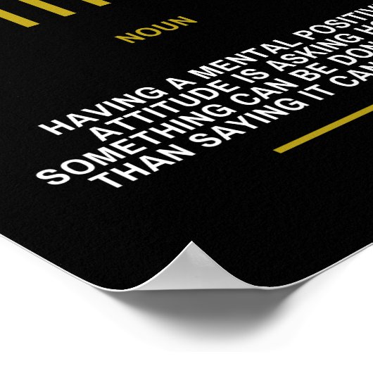 Poster Attitude positive Citation inspirante (Coin)