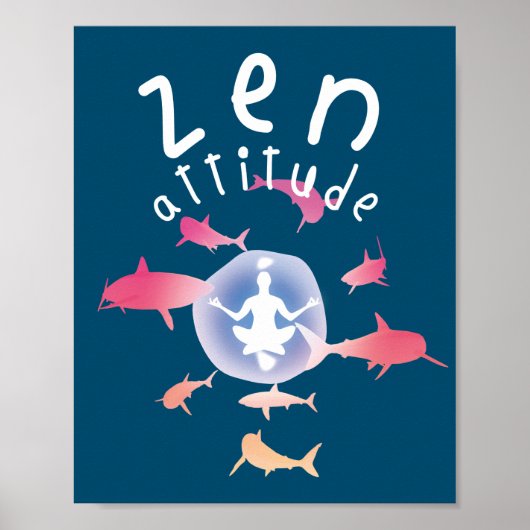Poster Attitude zen (Devant)