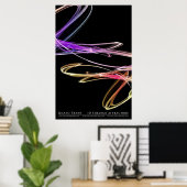 Poster Attracteurs 3D étranges (série 2 de 2) (Bureau à domicile)