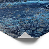 Poster Attraction naturelle 1 Flux bleu Art Abstrait Impr (Coin)