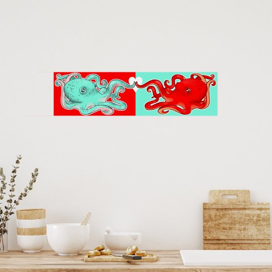 Poster Attraction octopique (Cuisine)