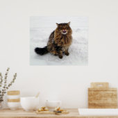 Poster Attraper un flocon de neige (Cuisine)