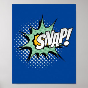 Poster Attrapez-vous ! Action de bande dessinée de Pop Ar