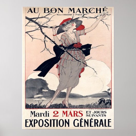 Poster Au Bon Marche (Devant)