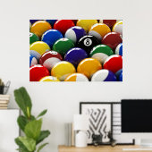 Poster Au bord des boules de piscine (Bureau à domicile)