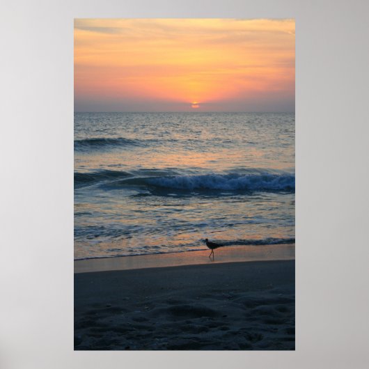Poster Au bord du coucher du soleil II (Devant)