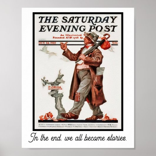 Poster Au bout du compte, nous devenons tous des histoire (Devant)