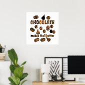 Poster au chocolat (Bureau à domicile)
