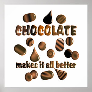 Poster au chocolat