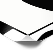 Poster au chocolat au lait de vache drôle 20x20 (Coin)