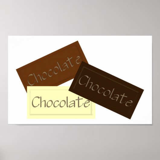 Poster au chocolat triple (Devant)