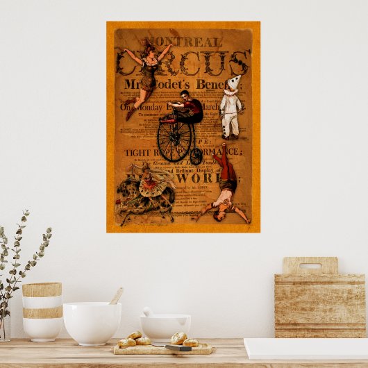 Poster Au cirque (Cuisine)