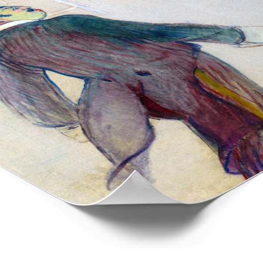 Poster Au cirque, Lautrec (Coin)