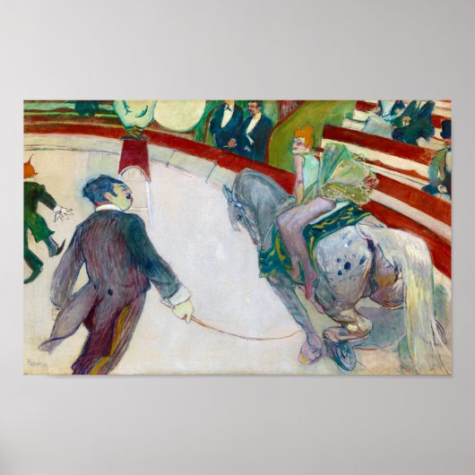 Poster Au cirque, Lautrec (Devant)