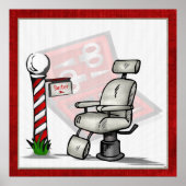 Poster Au Coiffeur Décor (Devant)