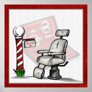 Poster Au Coiffeur Décor