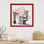 Poster Au Coiffeur Décor (Cuisine)