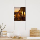 Poster Au coucher du soleil. (Cuisine)