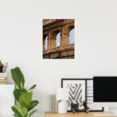 Poster au coucher du soleil avec lune (Bureau à domicile)