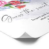 Poster Au cours de la lune Devinez le doux désordre (Coin)