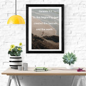 Poster Au Début De La Création De Genèse Océan