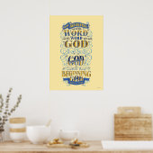 Poster Au début était le mot (Cuisine)