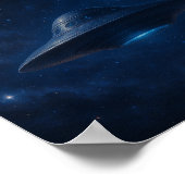 Poster Au-delà de l'horizon-vaisseau spatial volant dans  (Coin)