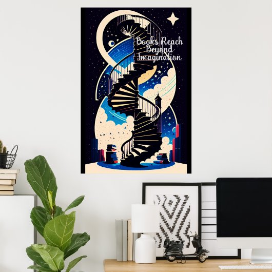 Poster Au-delà de l'imagination (Bureau à domicile)