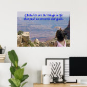 Poster Au-delà de nos obstacles (Bureau à domicile)