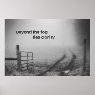 Poster Au-delà du brouillard, c'est la clarté