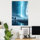 POSTER AU-DELÀ DU MUR DE GLACE (Bureau à domicile)