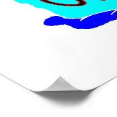 Poster Au-Dessus De La Colline Flamme Gâteau D'Anniversai (Coin)