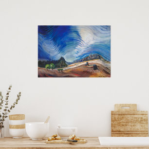 Poster Au-dessus de la fosse de gravier Emily Carr